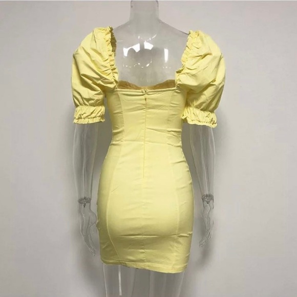 Peruvian rose yellow dress - Picture 3 of 3